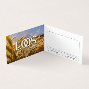 LOOS FOLDED BUSINESS CARD