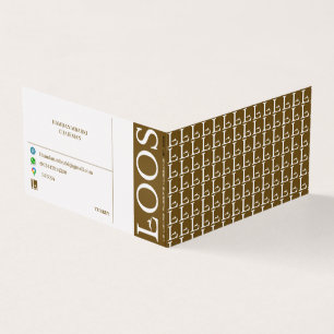 LOOS FOLDED BUSINESS CARD