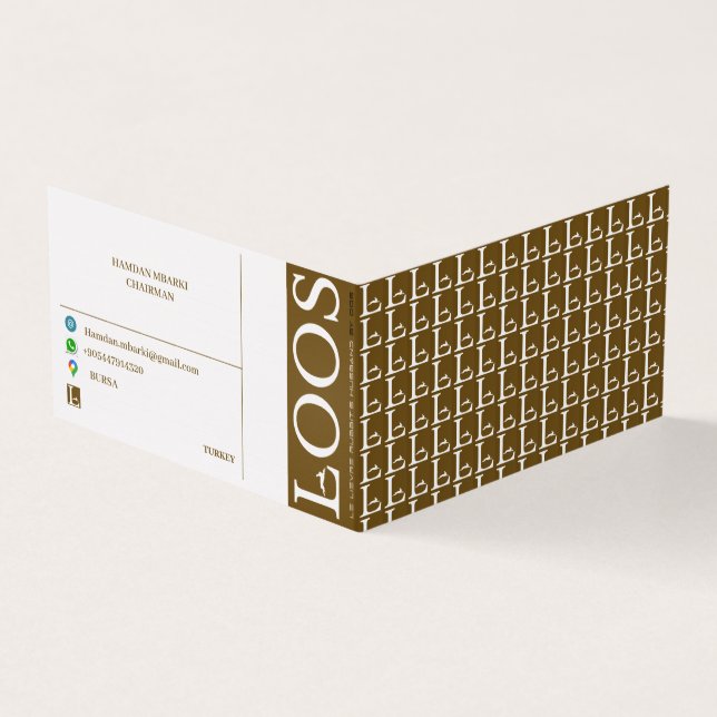 LOOS  FOLDED BUSINESS CARD (Outside)