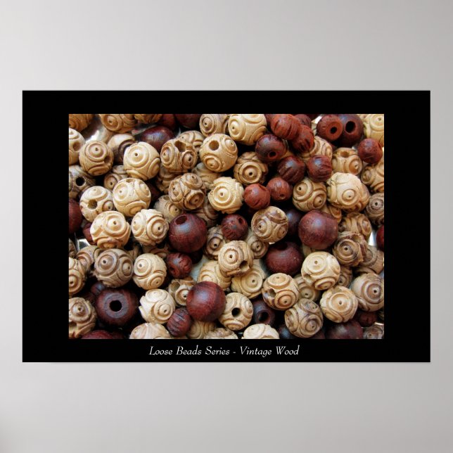 Loose Beads Series - Vintage Wood Poster (Front)