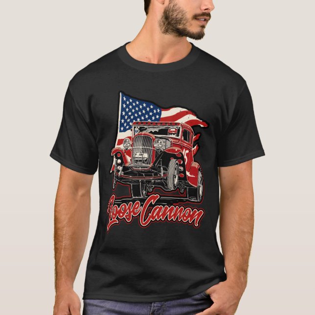 Loose Cannon - Red - Model A Gasser  T-Shirt (Front)