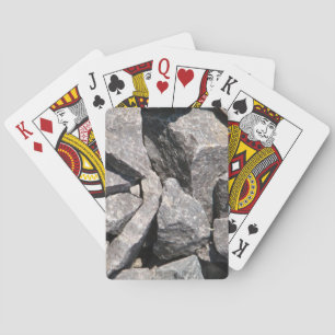Loose Rough Granite Rock Playing Cards