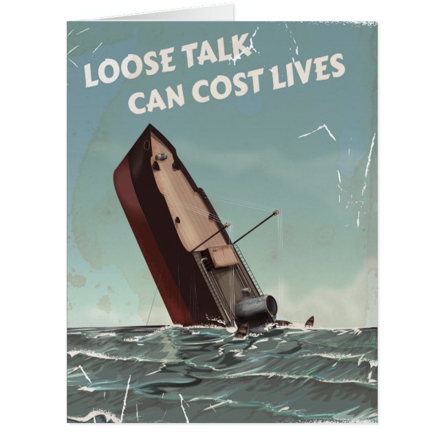 Loose Talk Cost Lives WW2 Poster (Front)