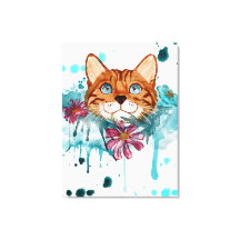 loose watercolor bengal painting