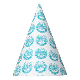 Loosid Soberversary Blue Paper Party Hat