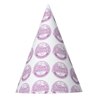 Loosid Soberversary Pink Paper Party Hat
