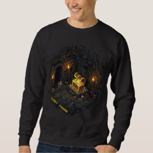Loot Found Fantasy Dungeon Pixel Art Design Sweatshirt