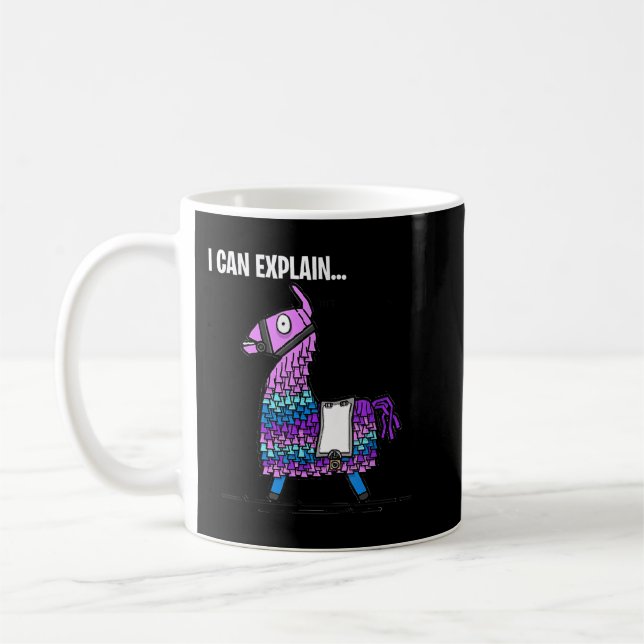 Loot Llama I Can Explain Gaming   Coffee Mug (Left)