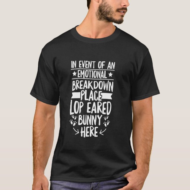 Lop Eared Bunny Lover T-Shirt (Front)