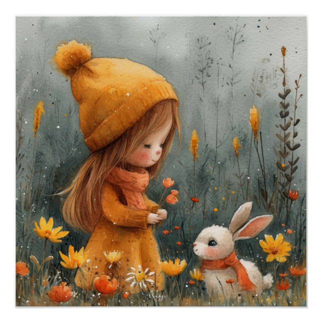 Lop-Eared Love: A Bit of Whimsy Bunny Poster (Front)