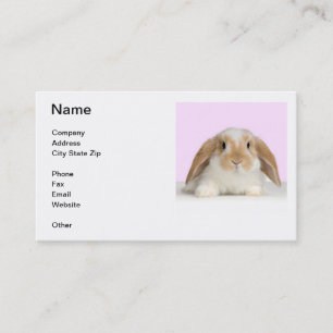 Lop Eared Rabbit Business Card