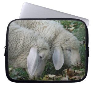Lop-Eared Sheep Grazing Laptop Sleeve
