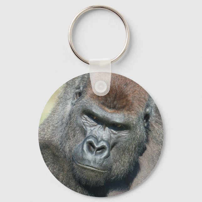 Lope the Gorilla Channels His Father’s Stare Key Ring (Front)