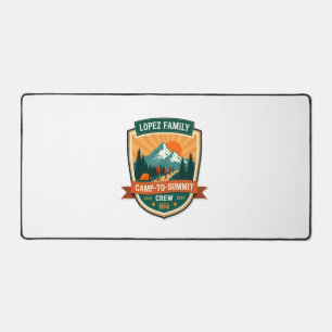 Lopez Family Camp-To-Summit Crew Vintage Hiking Ca Desk Mat