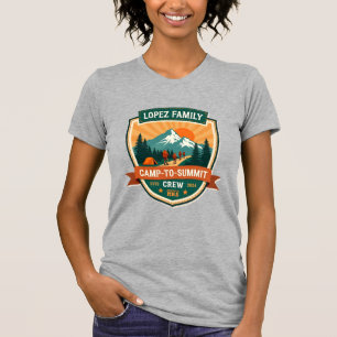 Lopez Family Camp-To-Summit Crew Vintage Hiking Ca T-Shirt