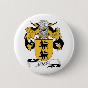Lopez Family Crest 6 Cm Round Badge