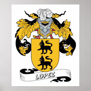 Lopez Family Crest Poster