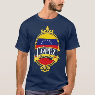 Lopez Family Venezuela Flag T-Shirt