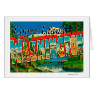 Lopez Island, Washington - Large Letter Scenes