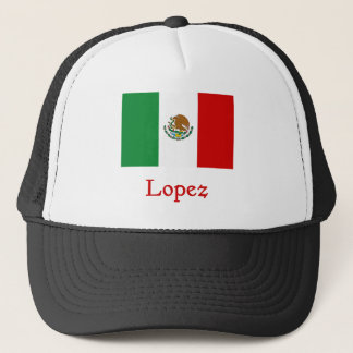 Lopez Mexican Flag Trucker Hat