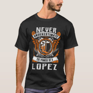 LOPEZ - Never Underestimate Personalised T-Shirt
