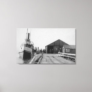 Lopez, WA - View of the SS Islander at City Dock Canvas Print