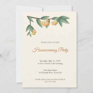 Loquat Branch Housewarming Invitation