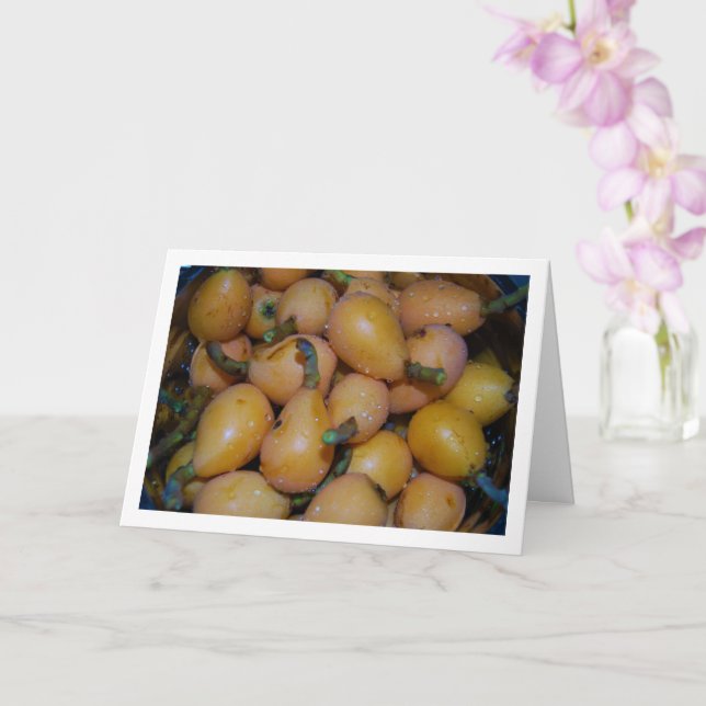 Loquat Fruit Card (Orchid)