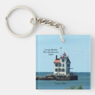 Lorain Harbour West Breakwater Light key chain