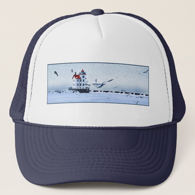 Lorain Lighthouse Trucker Hat (Front)