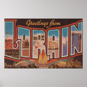 Lorain, OhioLarge Letter ScenesLorain, OH Poster