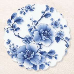 loral Bloom Napkins – Blue Blossom Edition Paper Coaster