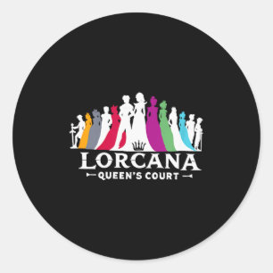 Lorcana Queen's Court  Classic Round Sticker