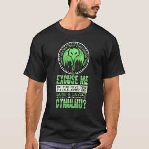 Lord and Saviour Cthulhu Sarcastic Religion Parody T-Shirt