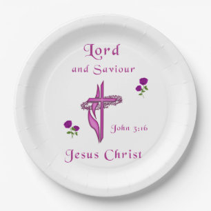 Lord and Saviour Paper Plate