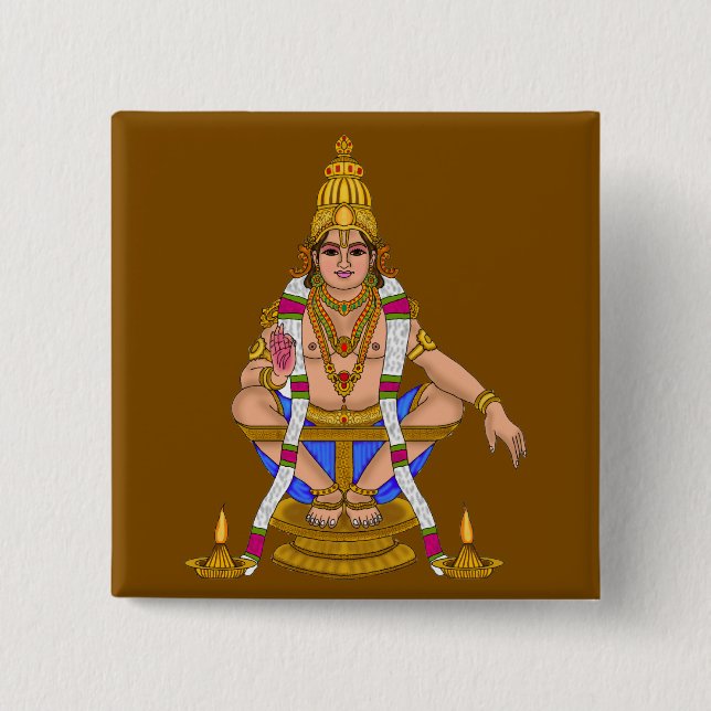 Lord Ayyappan Button (Front)