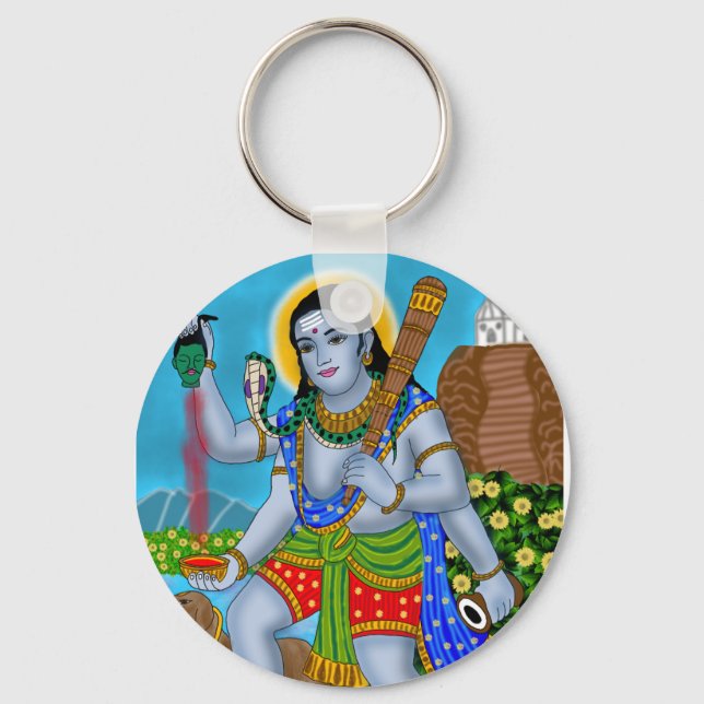 Lord Bhairava Keychain (Front)