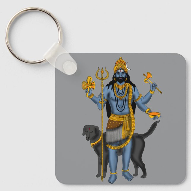 Lord Bhairava Keychain (Front)