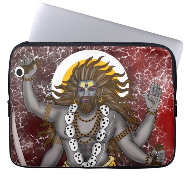 Lord Bhairava  Laptop Sleeve (Front)