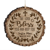 Lord Bless And Keep You Wooden Keepsake Ornament