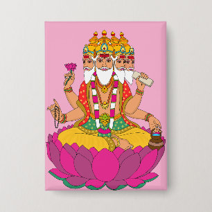 Lord Brahma Button