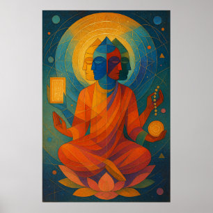 Lord Brahma – Creator of the Universe Artwork Poster