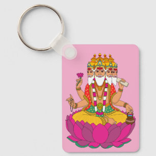 Lord Brahma Keychain