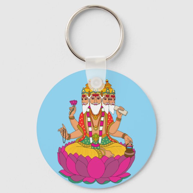 Lord Brahma Keychain (Front)