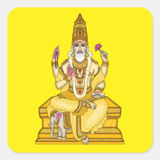 Lord Brihaspati Dev Sticker (Front)