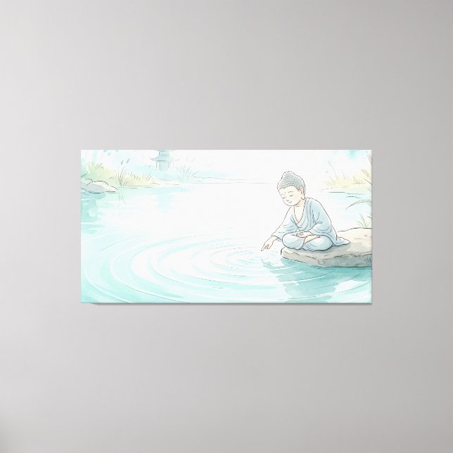 Lord Buddha Canvas Print (Front)