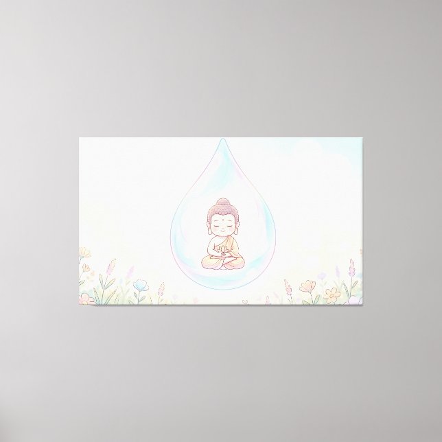 Lord Buddha Canvas Print (Front)