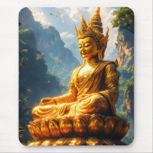 Lord Buddha of the Golden Land Mouse Pad