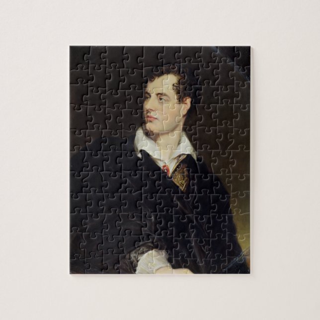 Lord Byron after a Portrait painted by Thomas Phil Jigsaw Puzzle (Vertical)