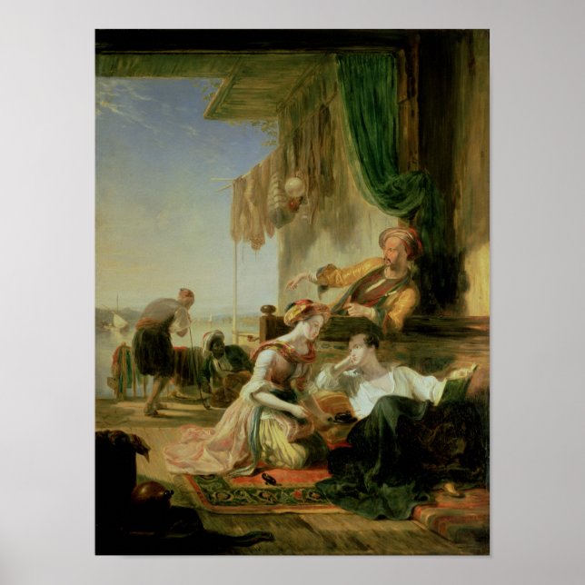 Lord Byron reposing in the house Poster (Front)
